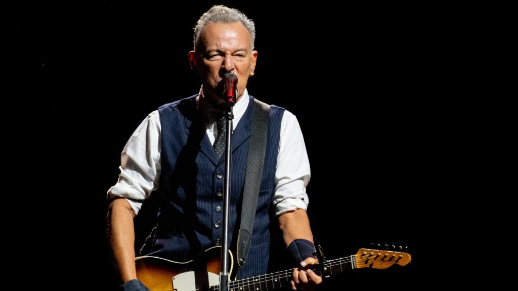MANCHESTER, ENGLAND - MAY 14: Bruce Springsteen performs during the first night of 'The Land of Hopes and Dreams' tour at Co-op Live on May 14, 2025 in Manchester, England. (Photo by Shirlaine Forrest/Getty Images) Credit: Getty Images