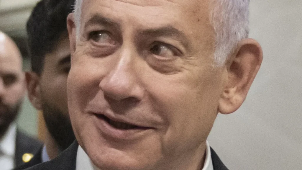 Benjamin Netanyahu photographed at the Pentagon in February 2025.